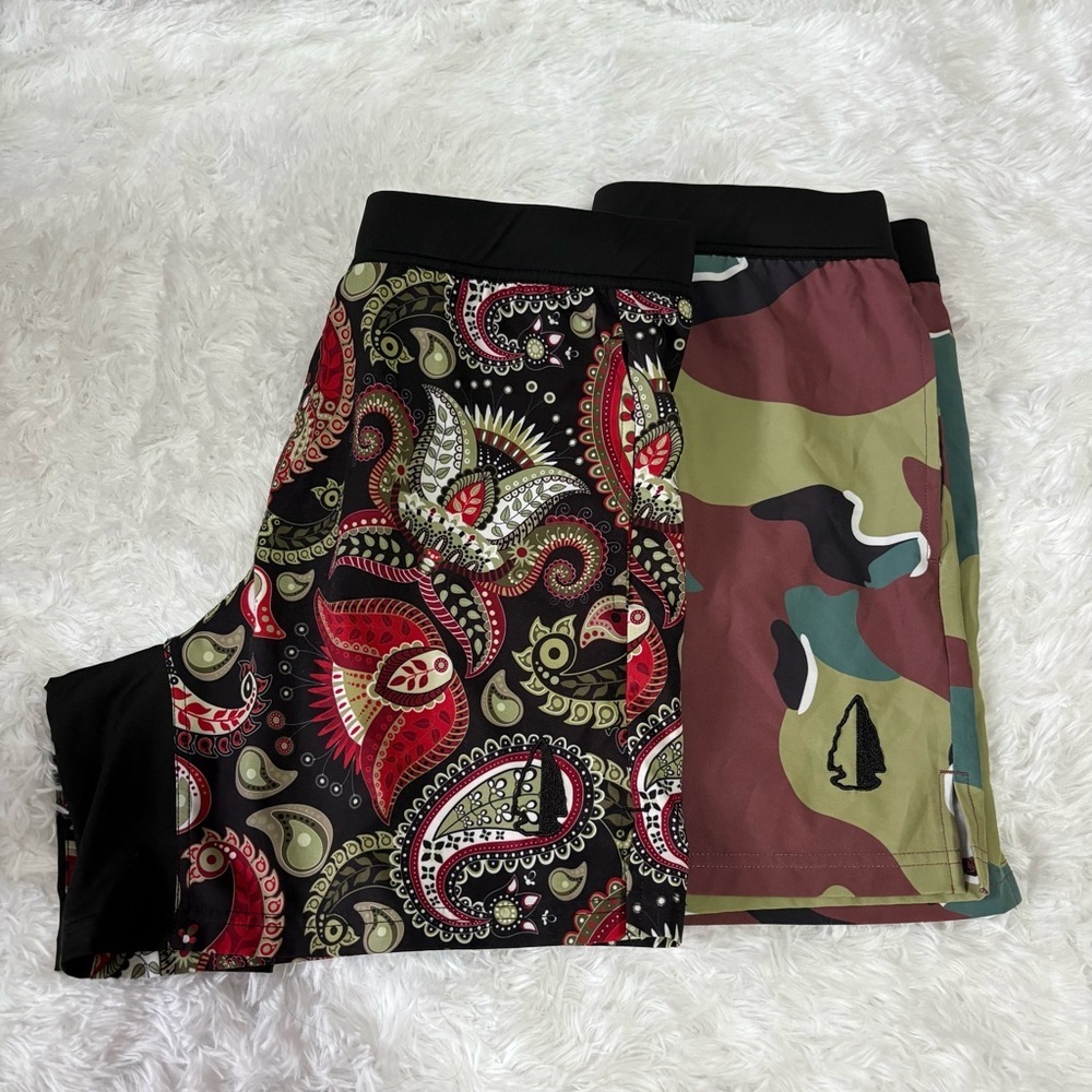 Tachunfish Men’s THF Athletic Shorts Set of 2 Medium